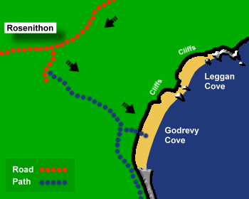Godrevy Cove Beach Map
