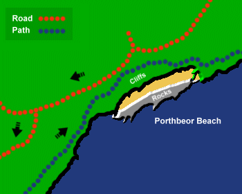 Porthbeor Map