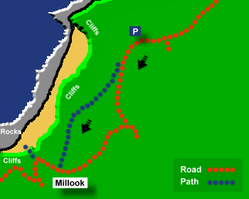 Millook Haven Map