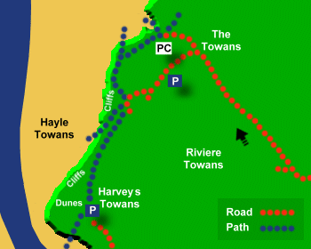 Hayle Beach Map