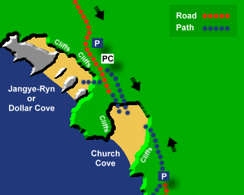 Church Cove Beach Map