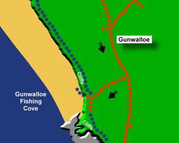 Gunwalloe Fishing Cove Beach Map