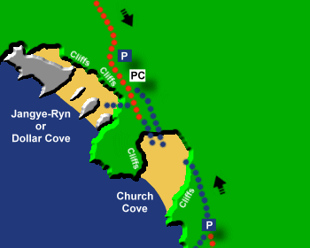 Jangye-Ryn Beach Map