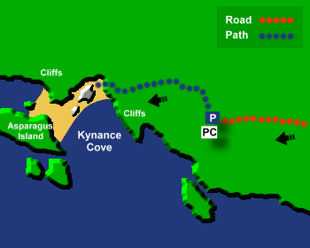 Kynance Beach Map