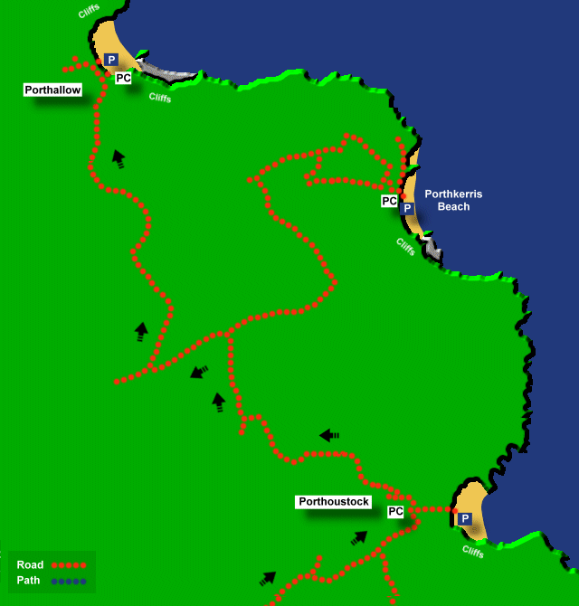 porthallow large map