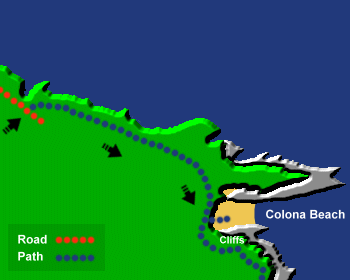 Colona Beach Map