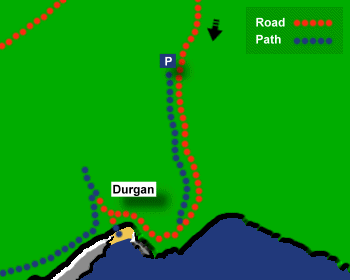 Durgan Beach Map