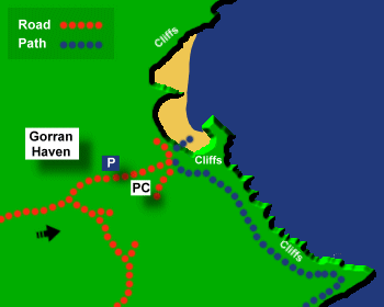 Gorran Haven Beach Map