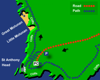 Great Molunan Beach Map