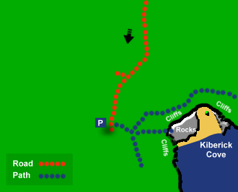 Kiberick Beach Map