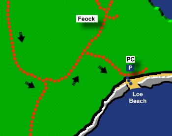 Loe Beach Map