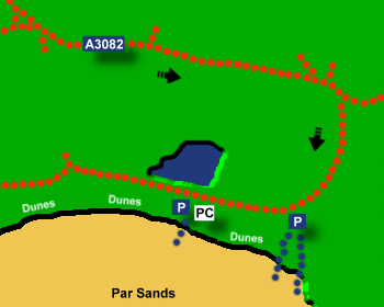 Par Sands Beach Map