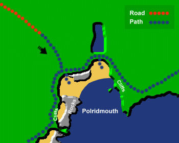 Polridmouth Beach Map