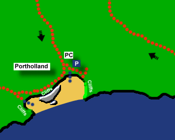 Portholland Beach Map