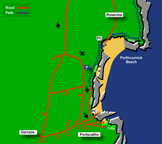 portscatho large map