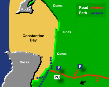 Constantine Beach Map