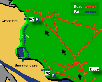 Crooklets Beach Map