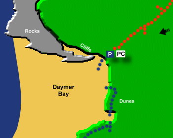 Daymer Beach Map