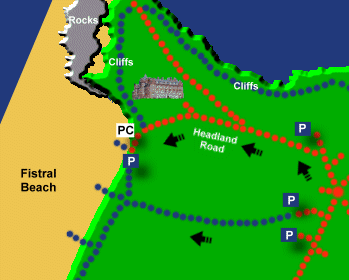 Fistral Beach Map