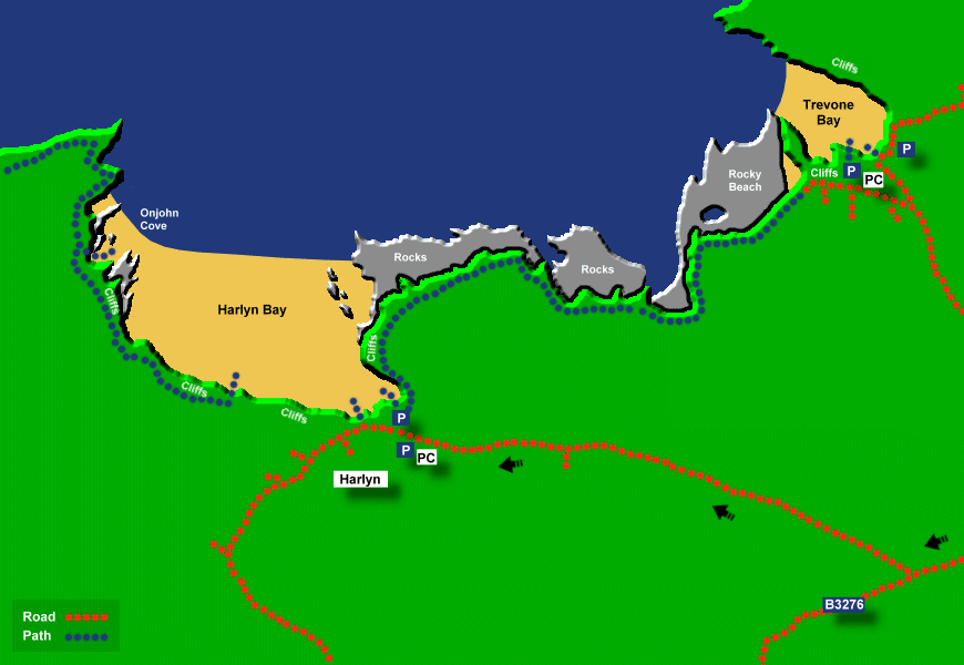 harlyn large map