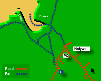 Holywell Beach Map