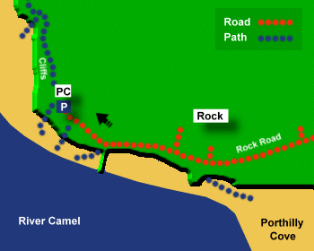 Rock Beach Map