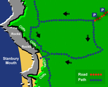Stanbury Beach Map