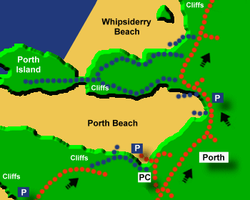 Whipsiderry Beach Map
