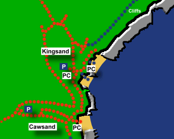 Kingsand Beach Map