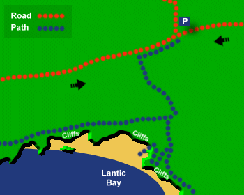 Lantic Bay Beach Map