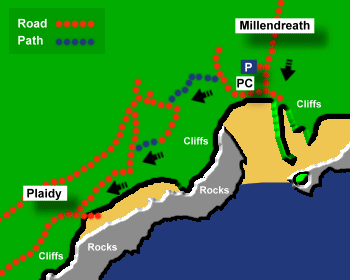 Plaidy Beach Map