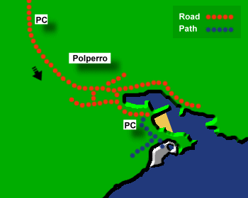 Polperro Beach Map