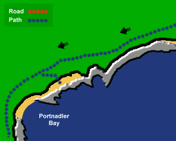 Portnadler Beach Map