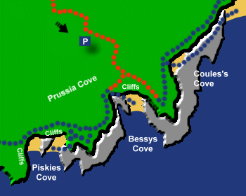 Bessys Beach Map