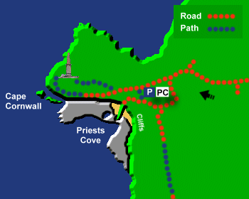 Capecornwall Beach Map