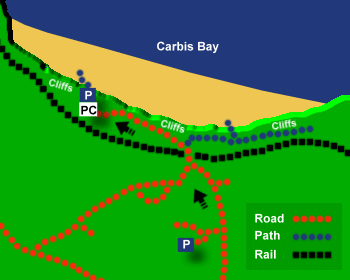 Carbis Beach Map