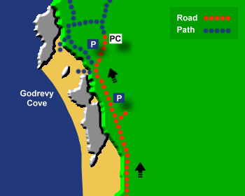 Godrevy Beach Map
