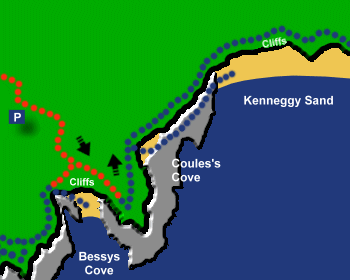 Kenneggy Beach Map