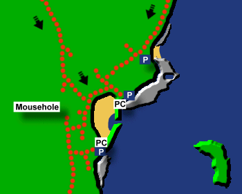Mousehole Beach Map