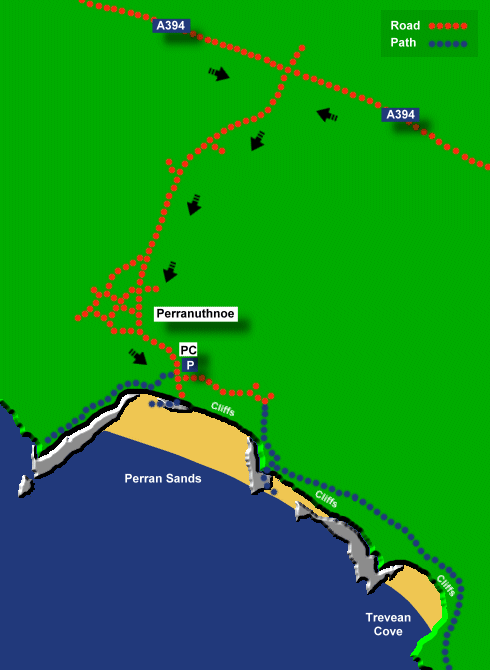 perranuthnoe large map