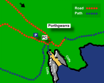 Porthgwarra Beach Map